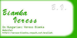 bianka veress business card